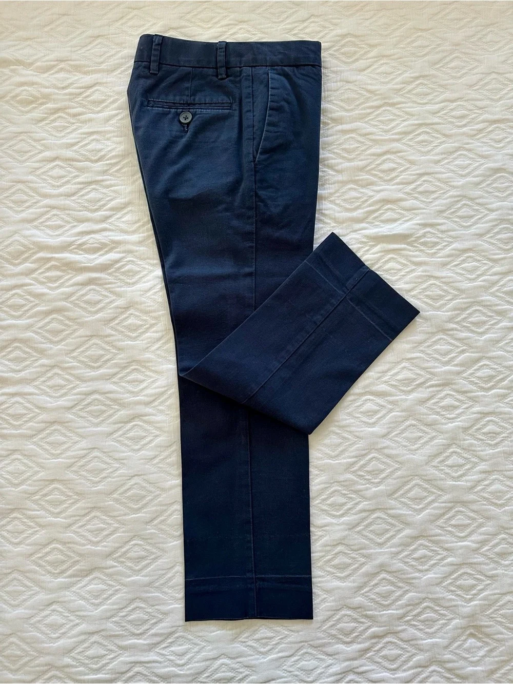 Boys Crewcuts Thompson Suit Navy Cotton-Blend size 6-7